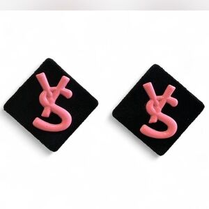 Fashion Jewelry Pink Monogram Earrings